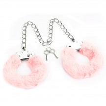 Поножи Fetish Pleasure Fluffy Leg Cuffs розовые